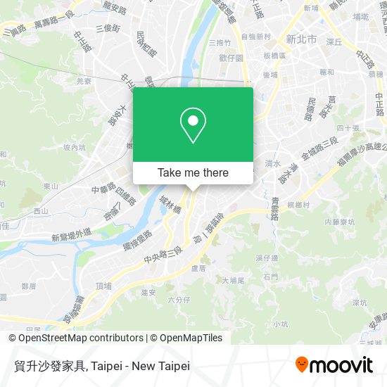 貿升沙發家具地圖
