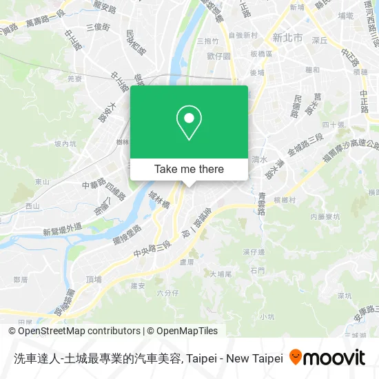洗車達人-土城最專業的汽車美容 map