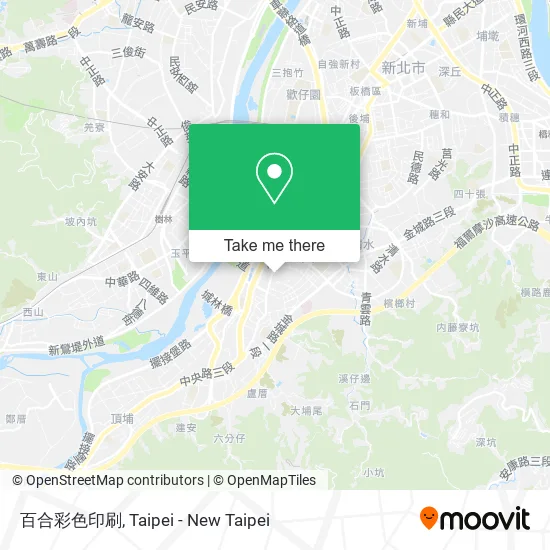 百合彩色印刷地圖