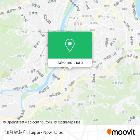 鴻興鮮花店地圖