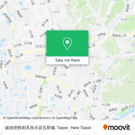 威德燈飾廚具熱水器瓦斯爐地圖