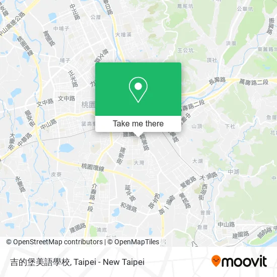 吉的堡美語學校地圖