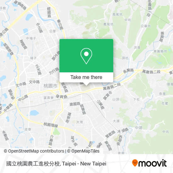 國立桃園農工進校分校地圖