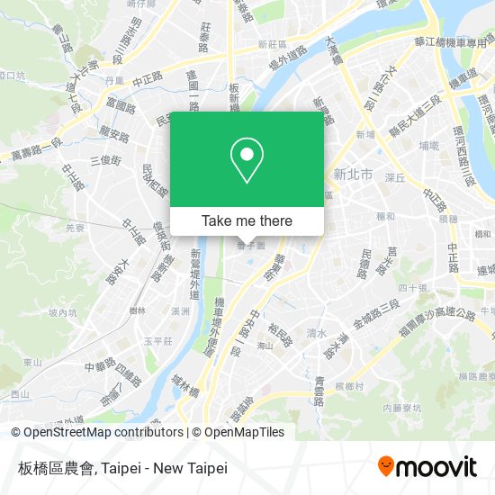 板橋區農會 map