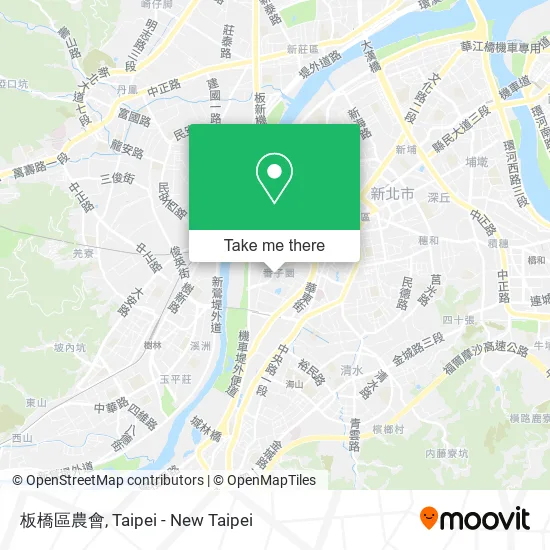 板橋區農會 map