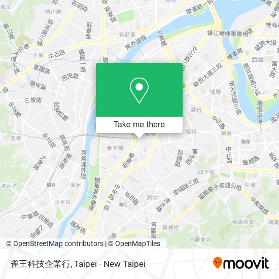 雀王科技企業行 map