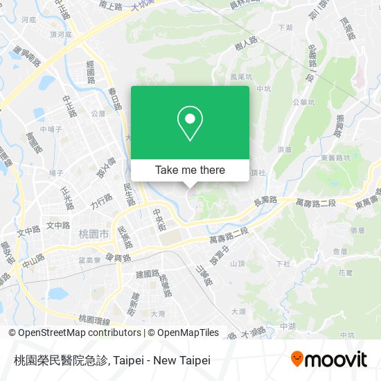 桃園榮民醫院急診 map