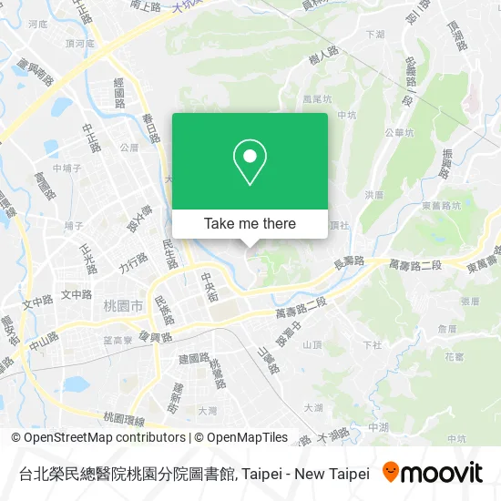 台北榮民總醫院桃園分院圖書館地圖