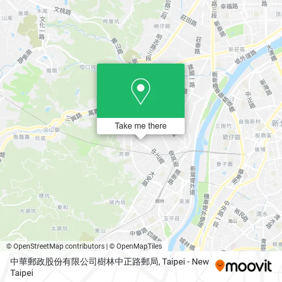 中華郵政股份有限公司樹林中正路郵局地圖