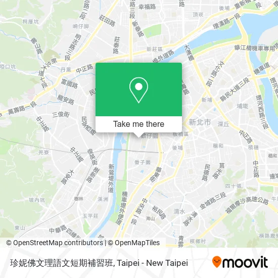 珍妮佛文理語文短期補習班地圖