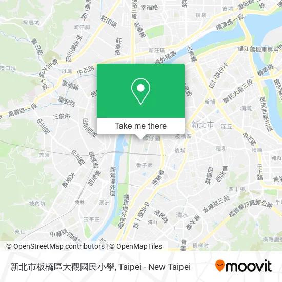 新北市板橋區大觀國民小學地圖