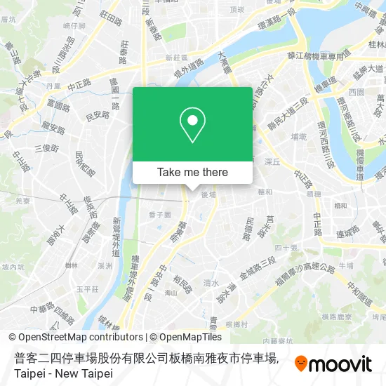 普客二四停車場股份有限公司板橋南雅夜市停車場 map