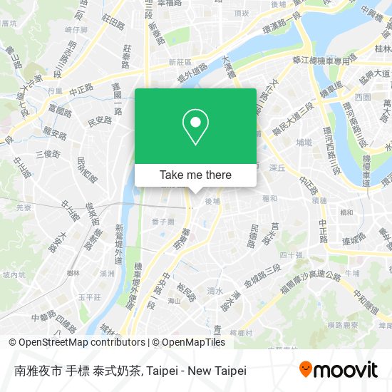 南雅夜市 手標 泰式奶茶地圖