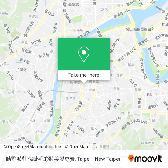 睛艷派對 假睫毛彩妝美髮專賣 map