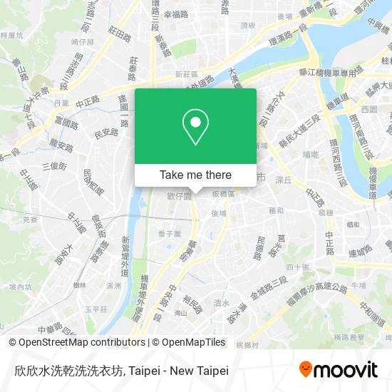 欣欣水洗乾洗洗衣坊地圖