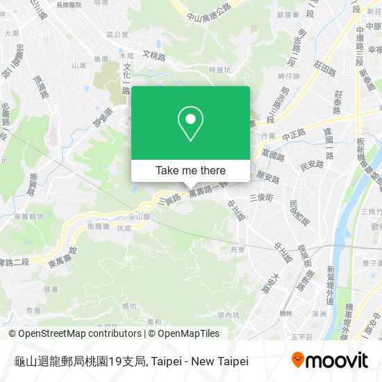 龜山迴龍郵局桃園19支局地圖