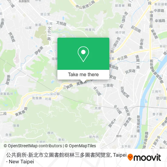 公共廁所-新北市立圖書館樹林三多圖書閱覽室地圖