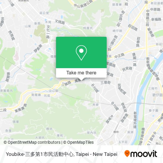 Youbike-三多第1市民活動中心 map