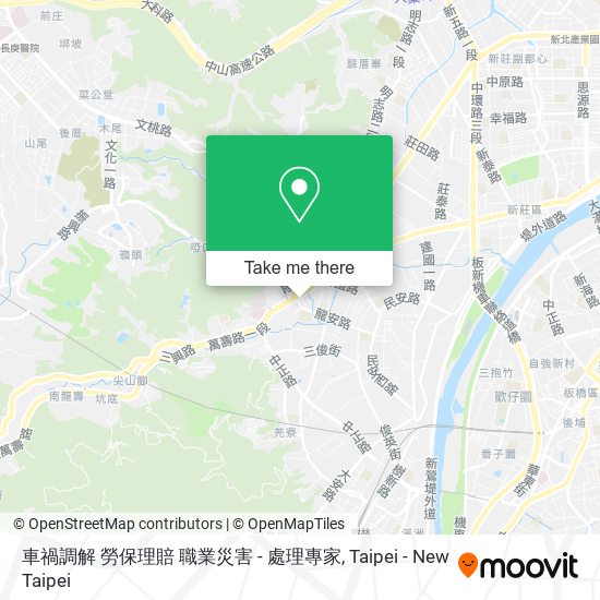 車禍調解 勞保理賠 職業災害 - 處理專家 map