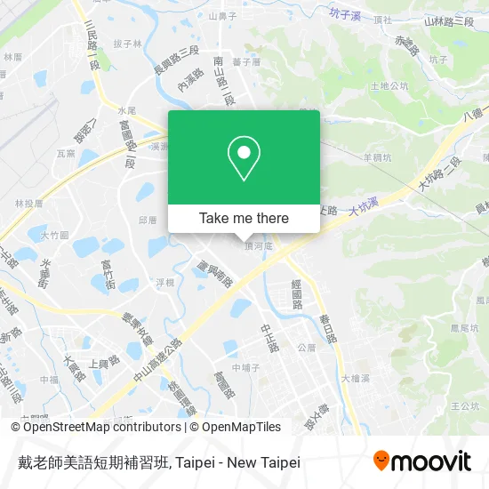 戴老師美語短期補習班地圖