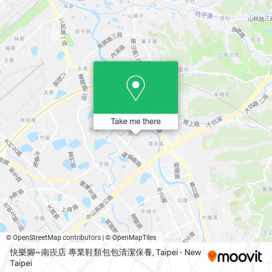 快樂腳~南崁店 專業鞋類包包清潔保養地圖