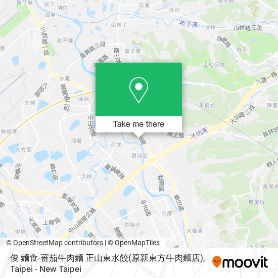 俊 麵食-蕃茄牛肉麵 正山東水餃(原新東方牛肉麵店) map