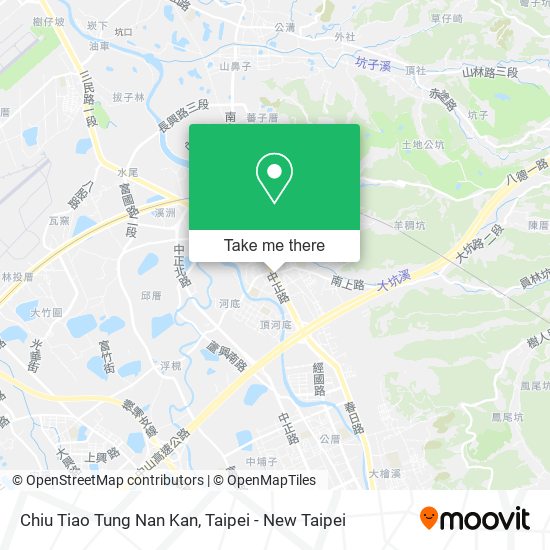 Chiu Tiao Tung Nan Kan map