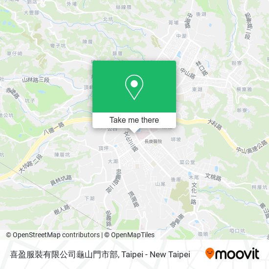 喜盈服裝有限公司龜山門市部 map