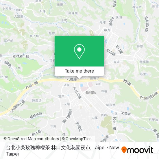 台北小吳玫瑰檸檬茶 林口文化花園夜市 map