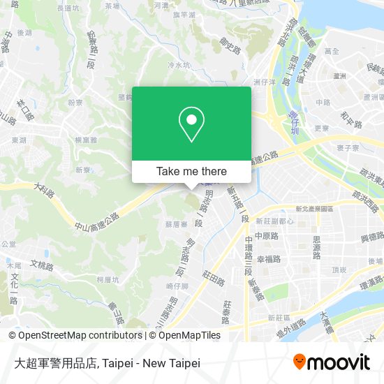 大超軍警用品店 map