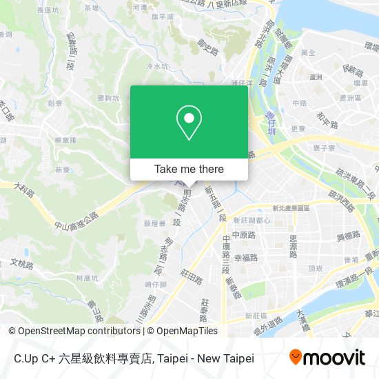 C.Up C+ 六星級飲料專賣店地圖