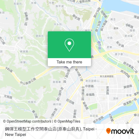 鋼彈王模型工作空間泰山店(原泰山廚具)地圖