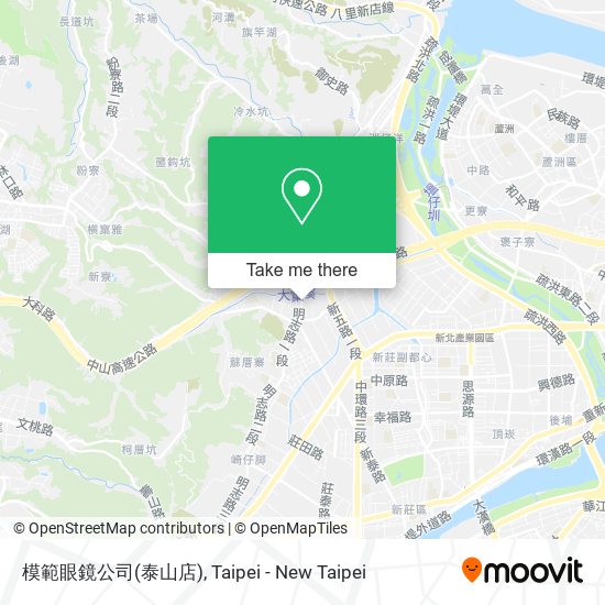 模範眼鏡公司(泰山店)地圖