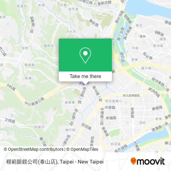 模範眼鏡公司(泰山店) map