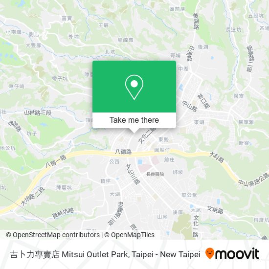 吉卜力專賣店 Mitsui Outlet Park map