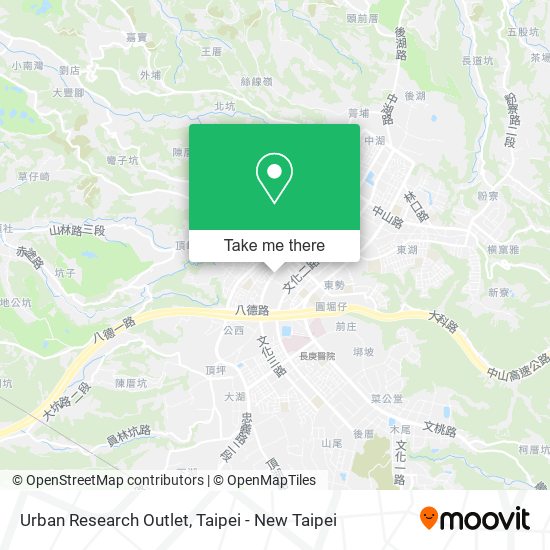 Urban Research Outlet map