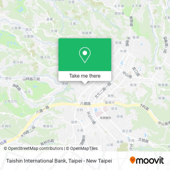 Taishin International Bank map