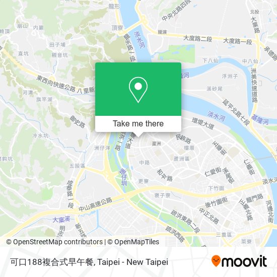 可口188複合式早午餐地圖