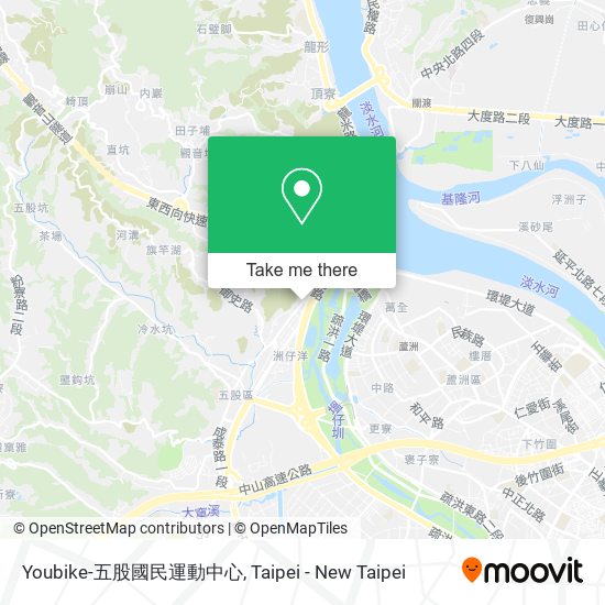 Youbike-五股國民運動中心地圖