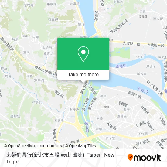 東榮釣具行(新北市五股 泰山 蘆洲) map