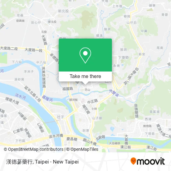 漢德蔘藥行地圖