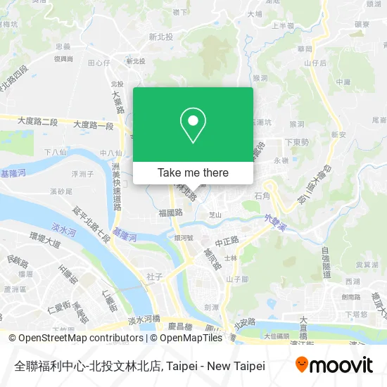 全聯福利中心-北投文林北店地圖