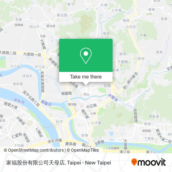 家福股份有限公司天母店地圖