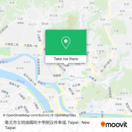 臺北市立明德國民中學附設停車場 map