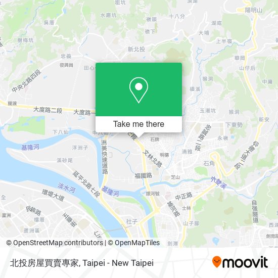 北投房屋買賣專家 map