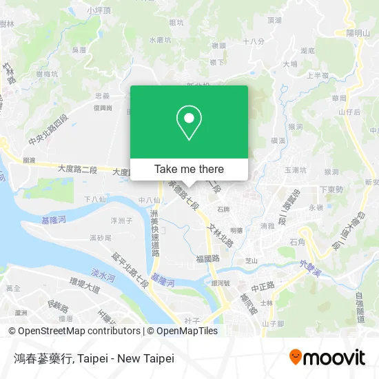 鴻春蔘藥行地圖