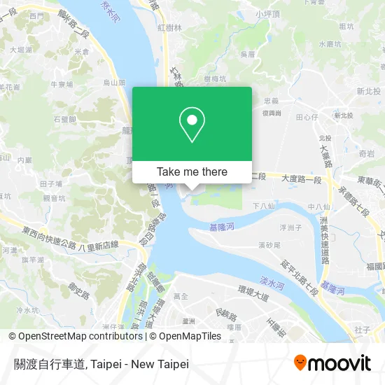 關渡自行車道 map