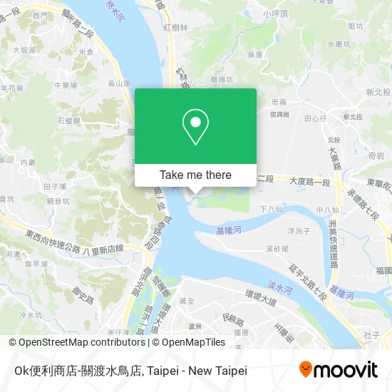 Ok便利商店-關渡水鳥店 map