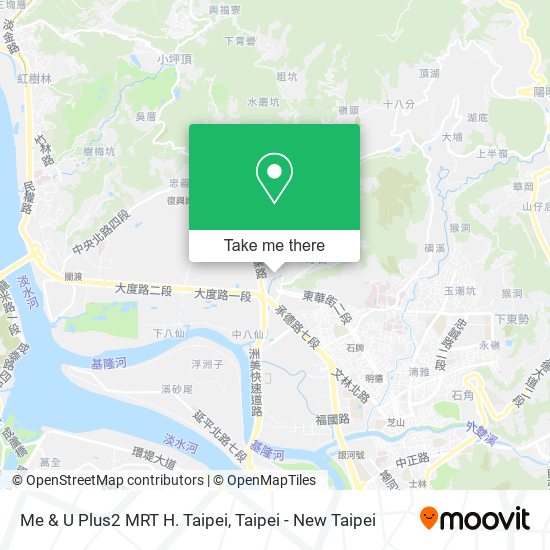 Me & U Plus2 MRT H. Taipei map