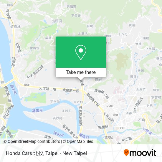 Honda Cars 北投 map